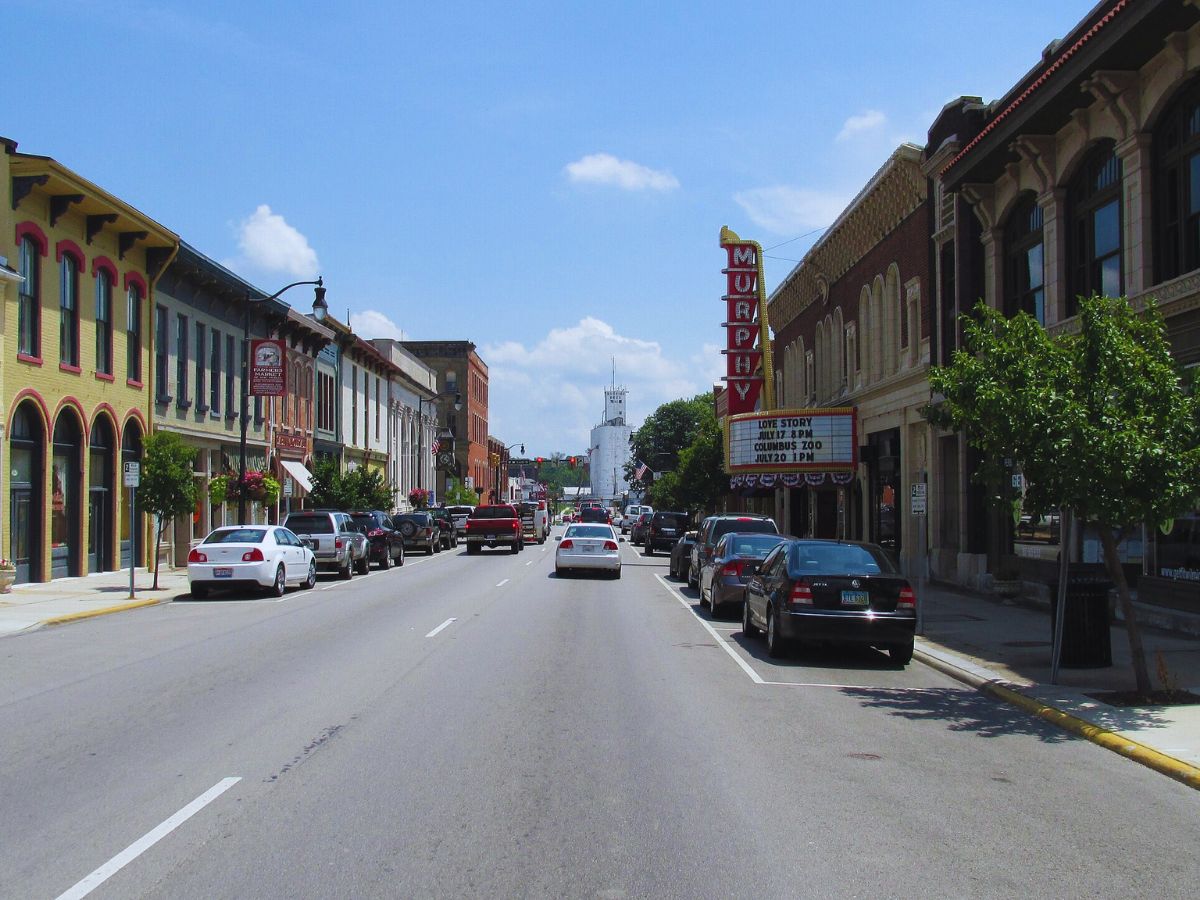 Looking east on Main Stree, Wilmington, OH