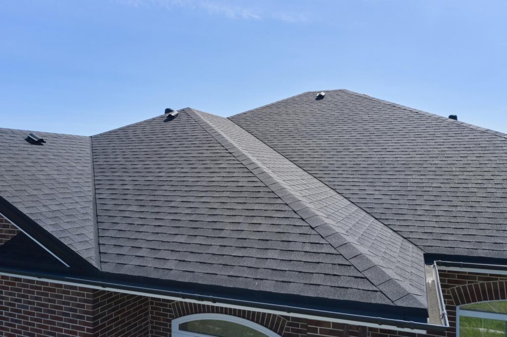 Certified roofing company in Vandalia, OH, working on a roof replacement project