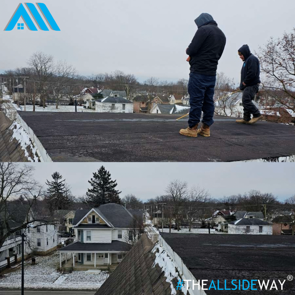 Local roofing company in Beavercreek, OH, completing a residential roof installation