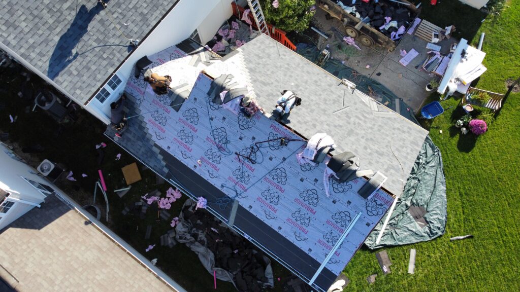 Professional roof replacement near me in Lebanon, OH, for a worn residential roofing system