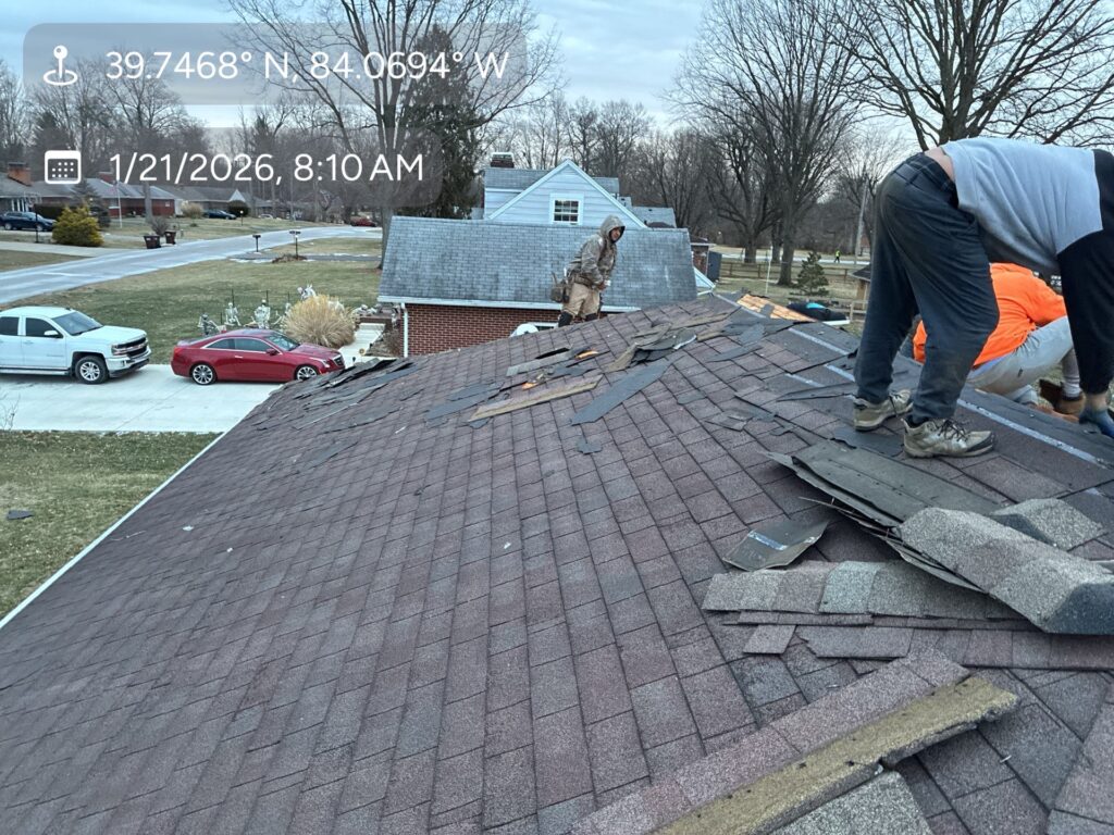 Roof replacement near me in Beavercreek, OH, for a home with aging roofing materials