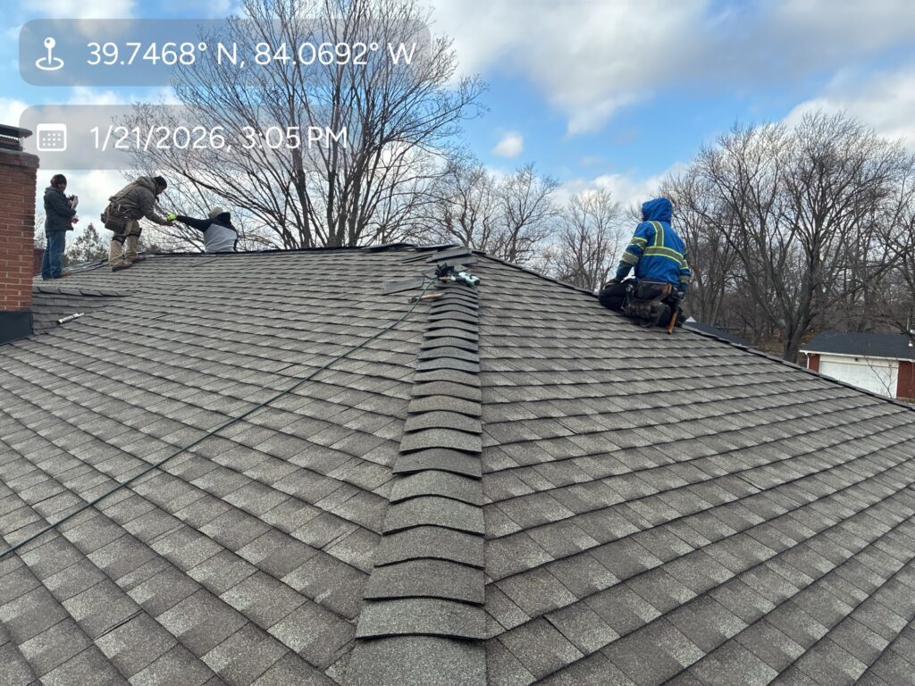 Roofing services in Beavercreek, OH, including residential roof replacement, repair, and condition evaluation